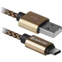 кабель Defender USB09-03T Pro Gold 87812 золотой
