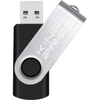 флешка KingPrice 16GB KPFD2A016ABK Черный, серебристый