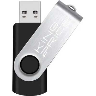 флешка KingPrice 32GB KPFD2A032ABK Черный, серебристый