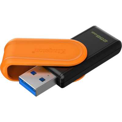 флешка Kingston 256GB DTXS/256GB Черный, оранжевый
