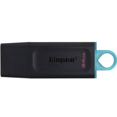 флешка Kingston 64GB DataTraveler Exodia DTX/64GBIN Черный, голубой