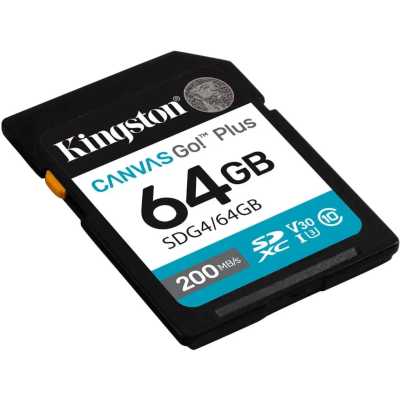 карта памяти Kingston Canvas Go! Plus 64GB SDG4/64GB