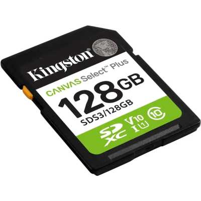карта памяти Kingston Canvas Select Plus 128GB SDS3/128GB