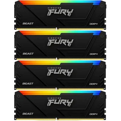 оперативная память Kingston Fury Beast RGB Black PnP KF426C16BB2AK4/32