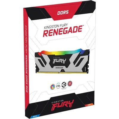 оперативная память Kingston Fury Renegade Silver/Black RGB KF572C38RSA-24