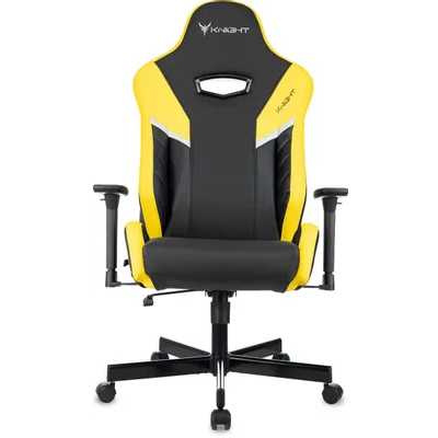 игровое кресло Бюрократ Knight Thunder 5X Black/Yellow черно-желтый