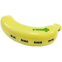 разветвитель USB Kreolz HUB-370 желтый