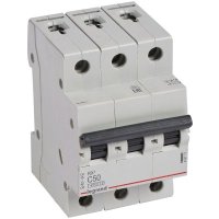 автоматический выключатель Legrand RX3 3P (C) 4,5kA 50А 419713 Серый