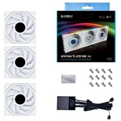 кулер Lian Li Uni Fan TL LCD White 3 Pack Белый