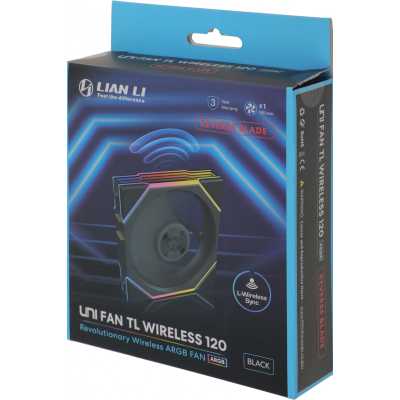 кулер Lian Li Uni Fan TL Wireless 120 Reverse ARGB Black Черный