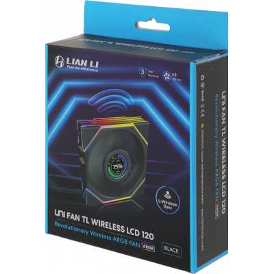 кулер Lian Li Uni Fan TL Wireless LCD 120 ARGB Black Черный