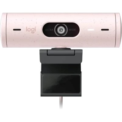 веб-камера Logitech Brio 500 960-001421 черный, розовый