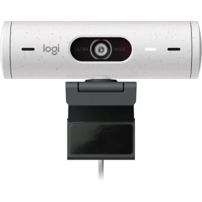 веб-камера Logitech Brio 500 960-001428 черный, белый