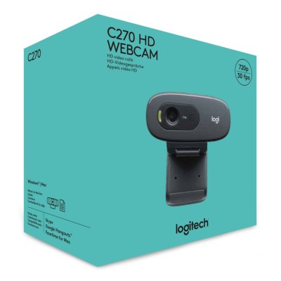 веб-камера Logitech HD Webcam C270 960-000999 черный