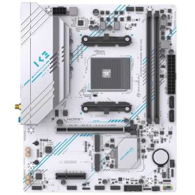материнская плата Maxsun B550M Gaming WiFi ICE Белый