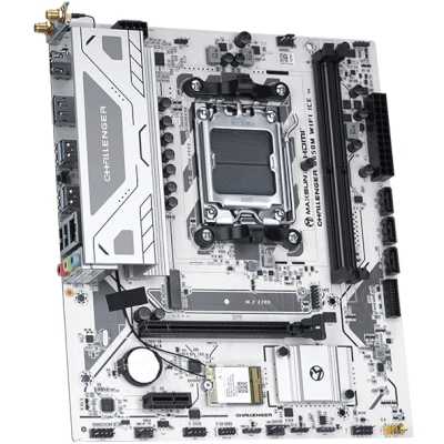 материнская плата Maxsun Challenger B650M WiFi ICE V2 Белый