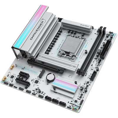 материнская плата Maxsun Challenger Z890M WiFi ICE Белый