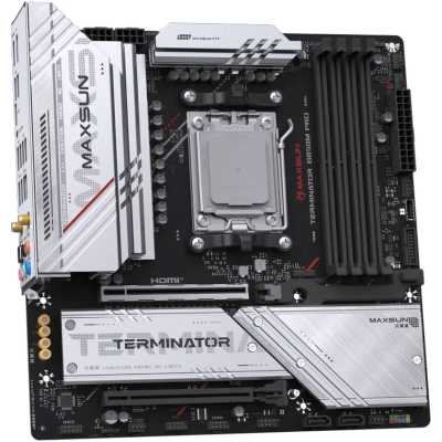материнская плата Maxsun Terminator B850M Pro WIFI Черный