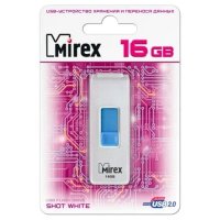 флешка Mirex 16GB 13600-FMUWST16 Белый