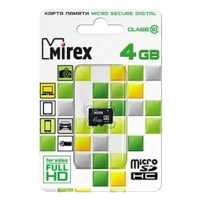 карта памяти Mirex 4GB 13612-MC10SD04