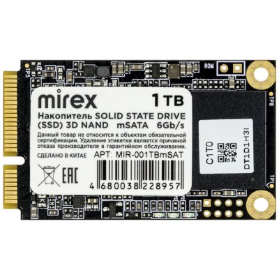 SSD диск Mirex N5M 1Tb MIR-001TBmSAT Черный