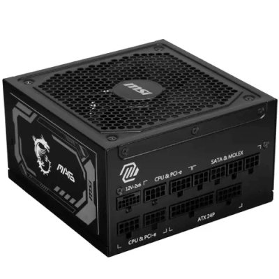 блок питания MSI 1000W MAG A1000GL PCIE5 Black Черный