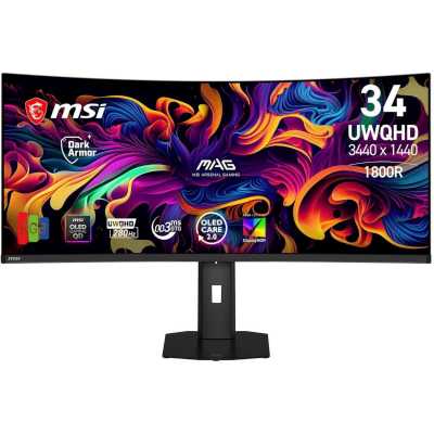 монитор MSI MAG 341CQP QD-OLED X28 Черный