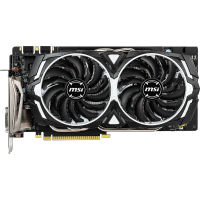 видеокарта MSI nVidia GeForce GTX 1060 Armor 6GD5X OC