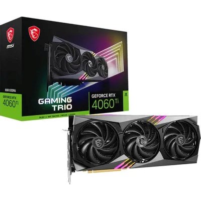 видеокарта MSI nVidia GeForce RTX 4060 Ti Gaming Trio 8G
