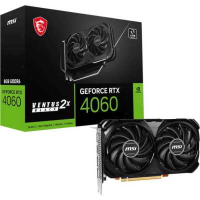 видеокарта MSI nVidia GeForce RTX 4060 Ventus 2X Black 8G