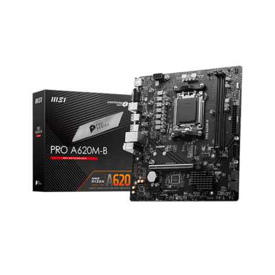 материнская плата MSI Pro A620M-B Черный