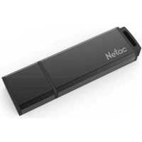 флешка Netac 128GB NT03U351N-128G-30BK Черный, серебристый