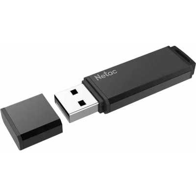 флешка Netac 32GB NT03U351N-032G-32BK Черный
