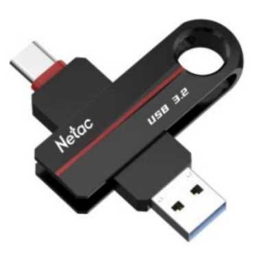 флешка Netac 32GB NT03US18C-032G-32BK Черный, красный