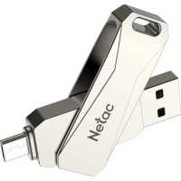 флешка Netac 64GB NT03U381B-064G-30PN Серебристый