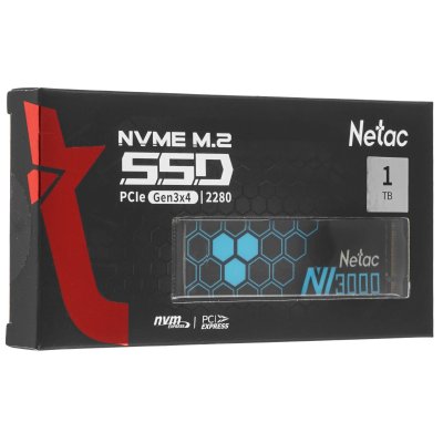SSD диск Netac NV3000-Q 1Tb NT01NV3000Q-1T0-E4X Черный