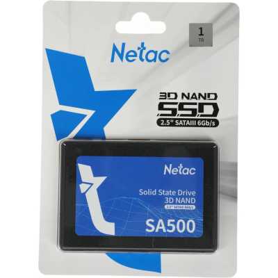 SSD диск Netac SA500 1Tb NT01SA500-1T0-S3X Черный