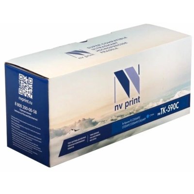 картридж NV Print NV-TK-590C голубой