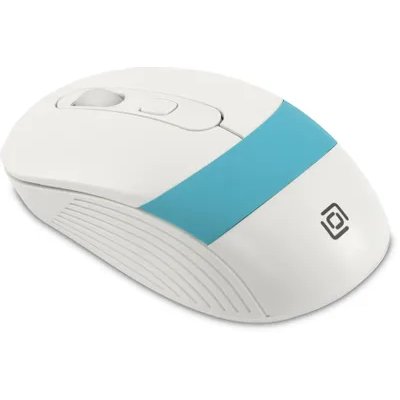 мышь Oklick 310MW White-Blue Белый-синий
