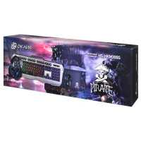 клавиатура Oklick HS-HKM300G Pirate Серый-черный