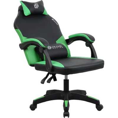 игровое кресло Oklick Spirit Black/Green черно-зеленый