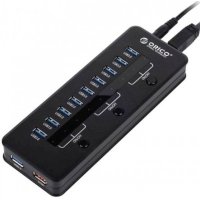 разветвитель USB Orico H10C1-U3-BK черный