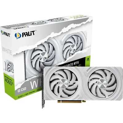 видеокарта Palit nVidia GeForce RTX 4060 Ti Dual White 8Gb NE6406T019P1-1048L