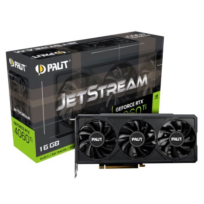 видеокарта Palit nVidia GeForce RTX 4060 Ti JetStream 16Gb NE6406T019T1-1061J