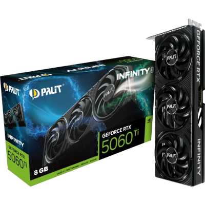 видеокарта Palit nVidia GeForce RTX 5060 Ti Infinity 3 8Gb NE7506T019P1-GB2062S