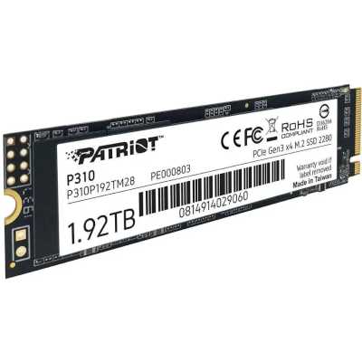 SSD диск Patriot P310 1.92Tb P310P192TM28 Черный