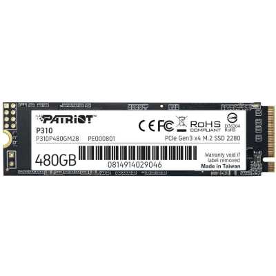 SSD диск Patriot P310 480Gb P310P480GM28 Черный