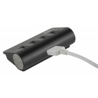 разветвитель USB PC PET BW-U3058A Aluminium black черный