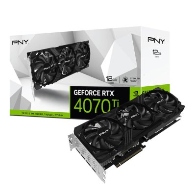 видеокарта PNY nVidia GeForce RTX 4070 Ti Vetro 3FAN 12Gb VCG4070T12TFXPB1