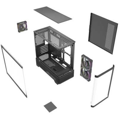 корпус PowerCase Vision Micro M6B Black